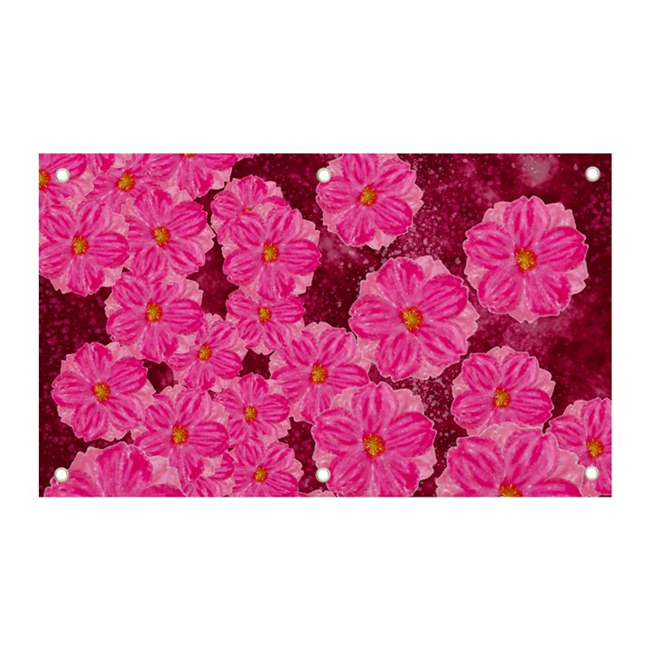 Cherry-blossoms-floral-design Banner and Sign 5  x 3 