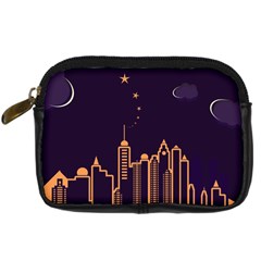 Skyscraper Town Urban Towers Digital Camera Leather Case by pakminggu