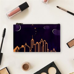 Skyscraper Town Urban Towers Cosmetic Bag (small) by pakminggu