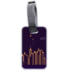 Skyscraper Town Urban Towers Luggage Tag (two Sides) by pakminggu