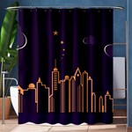 Skyscraper Town Urban Towers Shower Curtain 60  x 72  (Medium)  60 x72  Curtain