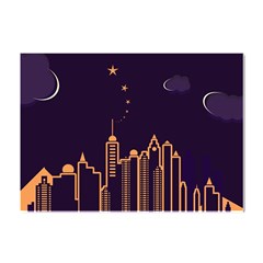 Skyscraper Town Urban Towers Crystal Sticker (a4) by pakminggu