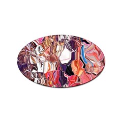  Smudge  Sticker Oval (10 Pack) by kaleidomarblingart