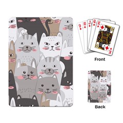 Cute Cats Seamless Pattern Playing Cards Single Design (Rectangle)