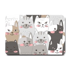 Cute Cats Seamless Pattern Small Doormat