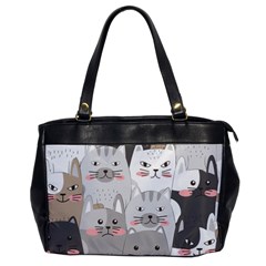 Cute Cats Seamless Pattern Oversize Office Handbag