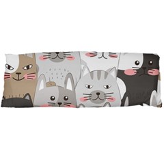 Cute Cats Seamless Pattern Body Pillow Case Dakimakura (Two Sides)