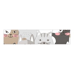 Cute Cats Seamless Pattern Velvet Scrunchie