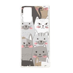 Cute Cats Seamless Pattern Samsung Galaxy Note 20 TPU UV Case