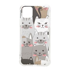 Cute Cats Seamless Pattern iPhone 11 Pro Max 6.5 Inch TPU UV Print Case