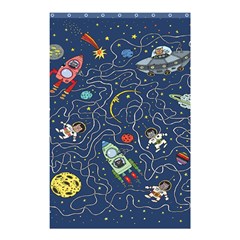 Cat-cosmos-cosmonaut-rocket Shower Curtain 48  X 72  (small) 