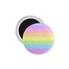 Cute Pastel Rainbow Striped Pattern 1.75  Magnets