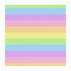 Cute Pastel Rainbow Striped Pattern Medium Glasses Cloth (2 Sides) by pakminggu