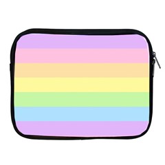 Cute Pastel Rainbow Striped Pattern Apple Ipad 2/3/4 Zipper Cases