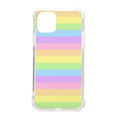 Cute Pastel Rainbow Striped Pattern iPhone 11 Pro 5.8 Inch TPU UV Print Case