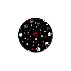 Art Pattern Traces Paw Golf Ball Marker (10 Pack) by pakminggu