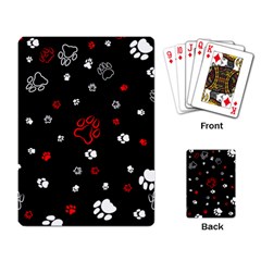 Art Pattern Traces Paw Playing Cards Single Design (rectangle)