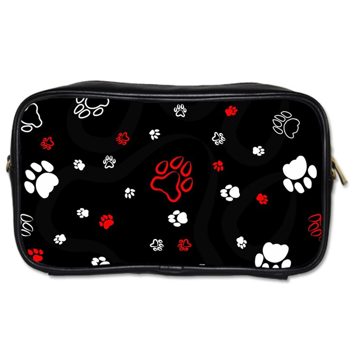 Art Pattern Traces Paw Toiletries Bag (Two Sides)