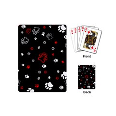 Art Pattern Traces Paw Playing Cards Single Design (mini)