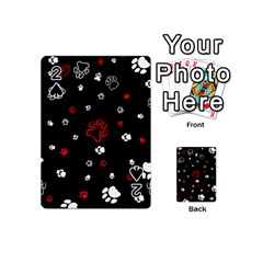 Art Pattern Traces Paw Playing Cards 54 Designs (mini)