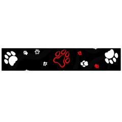 Art Pattern Traces Paw Large Premium Plush Fleece Scarf 