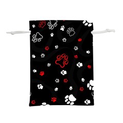 Art Pattern Traces Paw Lightweight Drawstring Pouch (l) by pakminggu