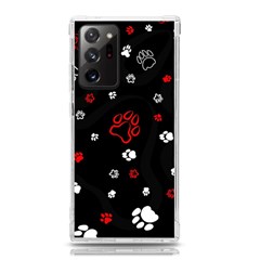 Art Pattern Traces Paw Samsung Galaxy Note 20 Ultra Tpu Uv Case by pakminggu