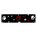 Art Pattern Traces Paw Banner and Sign 4  x 1  Front