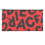 Letters Alphabet Typography Texture Pencil Case Front