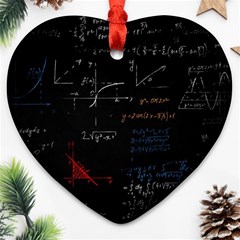 Math Mathematics Pattern Ornament (heart)