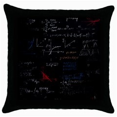 Math Mathematics Pattern Throw Pillow Case (black) by pakminggu