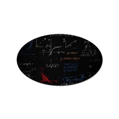 Math Mathematics Pattern Sticker (oval) by pakminggu