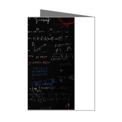 Math Mathematics Pattern Mini Greeting Cards (pkg Of 8)