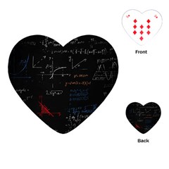 Math Mathematics Pattern Playing Cards Single Design (heart)