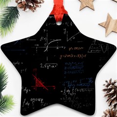 Math Mathematics Pattern Star Ornament (two Sides) by pakminggu