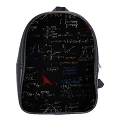 Math Mathematics Pattern School Bag (large)