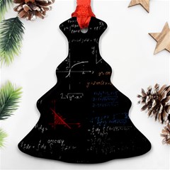 Math Mathematics Pattern Christmas Tree Ornament (two Sides)