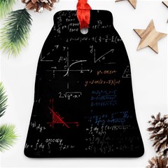 Math Mathematics Pattern Bell Ornament (two Sides)