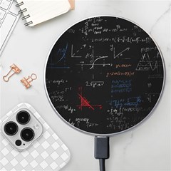 Math Mathematics Pattern Wireless Fast Charger(white) by pakminggu