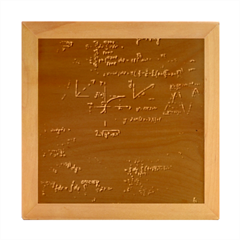 Math Mathematics Pattern Wood Photo Frame Cube by pakminggu