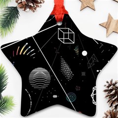 Future Space Aesthetic Math Ornament (star)