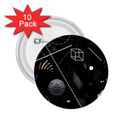 Future Space Aesthetic Math 2 25  Buttons (10 Pack)  by pakminggu