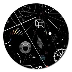 Future Space Aesthetic Math Magnet 5  (round) by pakminggu