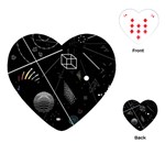 Future Space Aesthetic Math Playing Cards Single Design (Heart) Front