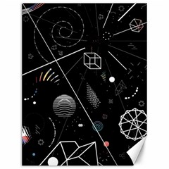 Future Space Aesthetic Math Canvas 12  X 16  by pakminggu