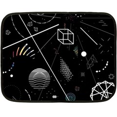 Future Space Aesthetic Math Two Sides Fleece Blanket (mini) by pakminggu