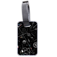 Future Space Aesthetic Math Luggage Tag (two Sides) by pakminggu