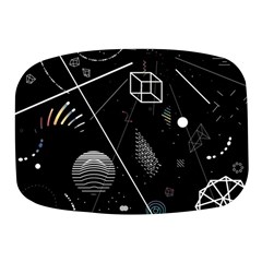 Future Space Aesthetic Math Mini Square Pill Box by pakminggu