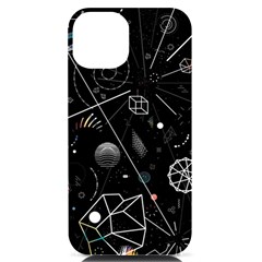 Future Space Aesthetic Math Iphone 14 Black Uv Print Case by pakminggu