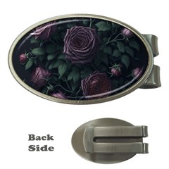 Rose Flower Plant Money Clips (oval)  by pakminggu